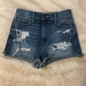 abercrombie and fitch jean shorts